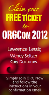 Join ORG Now for your FREE ticket to ORGCon 2012